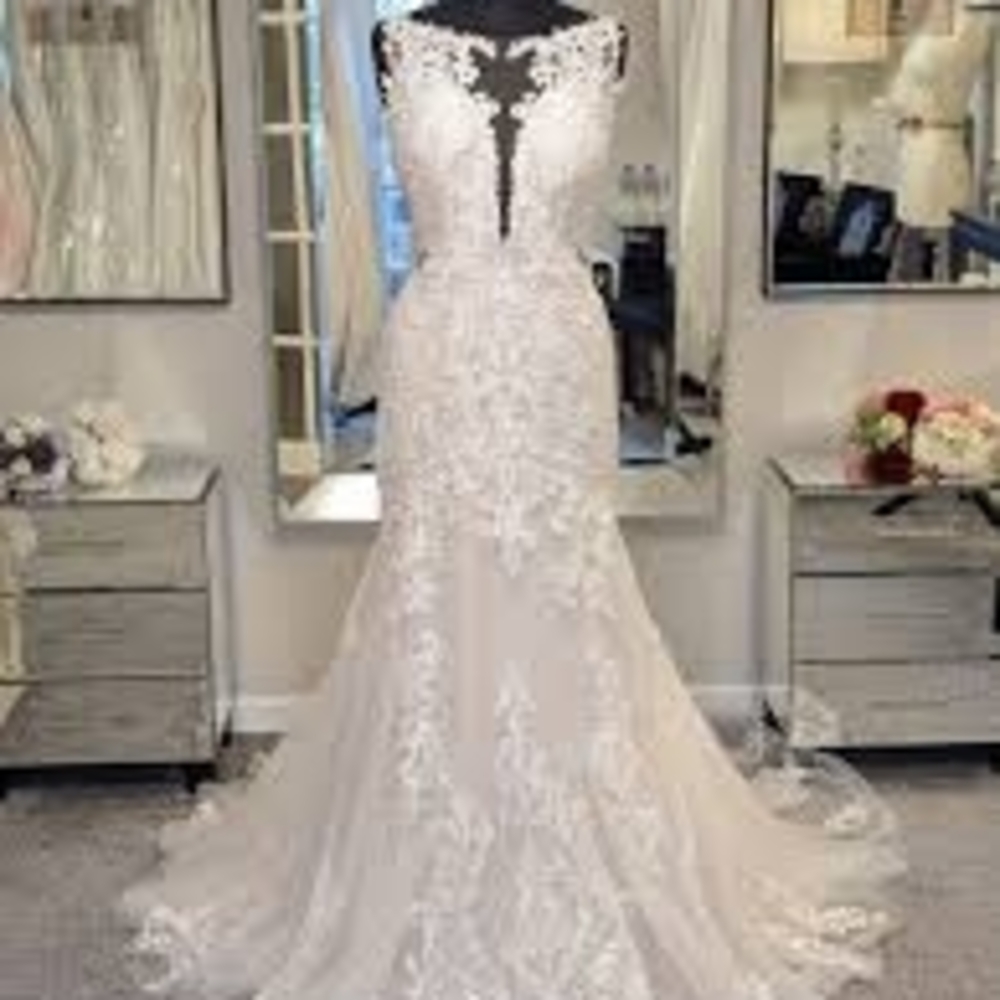 Stella York Lace Wedding Dress - White